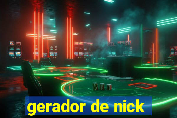 gerador de nick